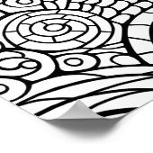 First Things Eerste Abstracte Patroon Volwassen Kl Poster (Hoek)