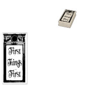 First Things First stempel  (Gestempeld)