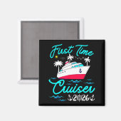 First Time Cruiser 2026 1st Cruise Vacation Family Magneet (Voorkant / Achterkant)