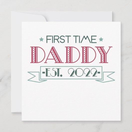 First Time Dad 2022 Kaart (Voorkant)