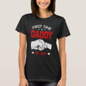 First Time Dad 2023 Father s Day Promoted Daddy Me T-shirt (Voorkant)