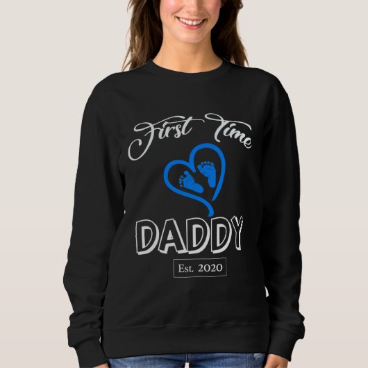 First Time Daddy 2020- It's a Boy New Dad Shirt- B Trui (Voorkant)
