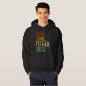 First Time Father 2023 Dad To Be Father To Be Dad Hoodie (Voorkant volledig)