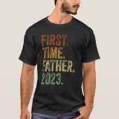 First Time Father 2023 Shirt Dad To Be Father To B (Voorkant)