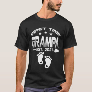 First Time Grampa 2021 New Grampa to be Baby T-shirt