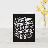 First Time Grandma Let The Siling Begin 2025 New G Kaart (Gele Bloem)