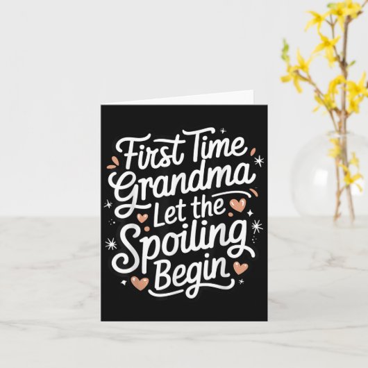 First Time Grandma Let The Siling Begin 2025 New G Kaart (Gele Bloem)