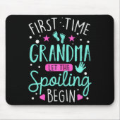 First Time Grandma Let The Siling Begin Funny Gran Muismat (Voorkant)