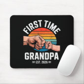 First Time Grandpa Est 2026 Baby Announcement Grea Muismat (Met muis)