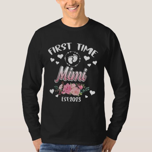 First time Mimi 2023 Mommy Mother s Day T-shirt (Voorkant)