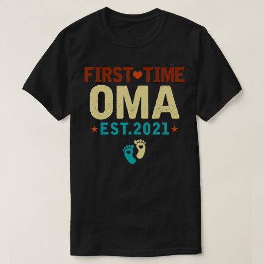First Time Oma Est T-shirt (Design voorkant)