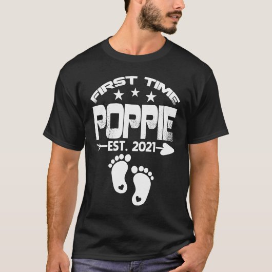First Time Poppie 2021 New Poppie to be  Baby T-shirt (Voorkant)