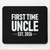 First Time Uncle Est. 2026 Funny New Uncle  Muismat (Voorkant)
