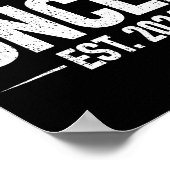 First Time Uncle Est. 2026 Funny New Uncle Poster (Hoek)