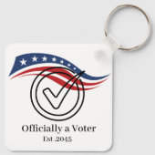 First Time Voter Keychain (Achterkant)