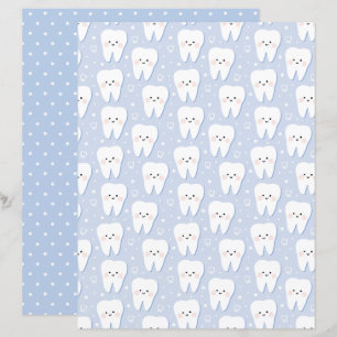 First Tooth Baby Boy Scrapbooking paper