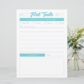 First Tooth Feestdagenkaart (Staand voorkant)