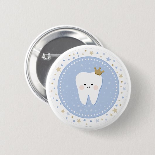 First Tooth party Pin Button (Voorkant /achterkant)