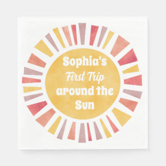 First Trip Around Sun Ballon For Girl Servet