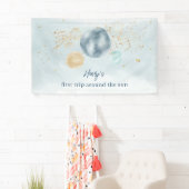 First Trip Around The Sun Birthday Banner Backdrop (Insitu)