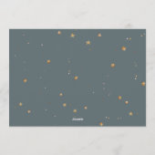 First Trip Around the Sun Birthday Thank You Card Kaart (Achterkant)