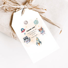 First Trip Around the Sun Birthday thank you tag Cadeaulabel