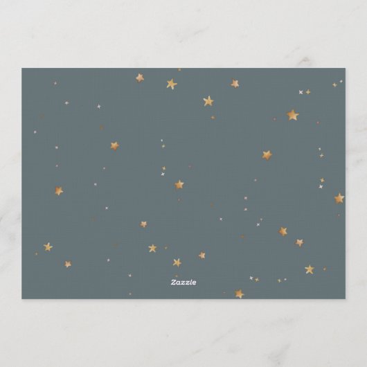 First Trip Around the Sun First Birthday Kaart (Achterkant)