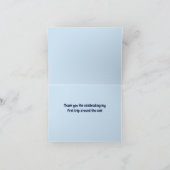 First Trip Around the Sun First Birthday Thank You Bedankkaart (Binnen)