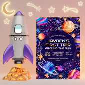 First Trip Around the Sun Galaxy Outer Space Kaart