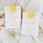 First trip around the sun gender neutral birthday kaart