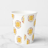 First Trip Around The Sun Invitation Papieren Bekers (Rechts)