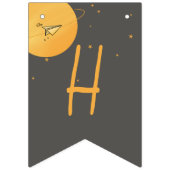 First Trip Around The Sun Paper Airplane Birthday Vlaggetjes (Tweede vlag)