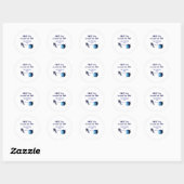 First trip around the sun planet astronaut birthda ronde sticker (Vel)