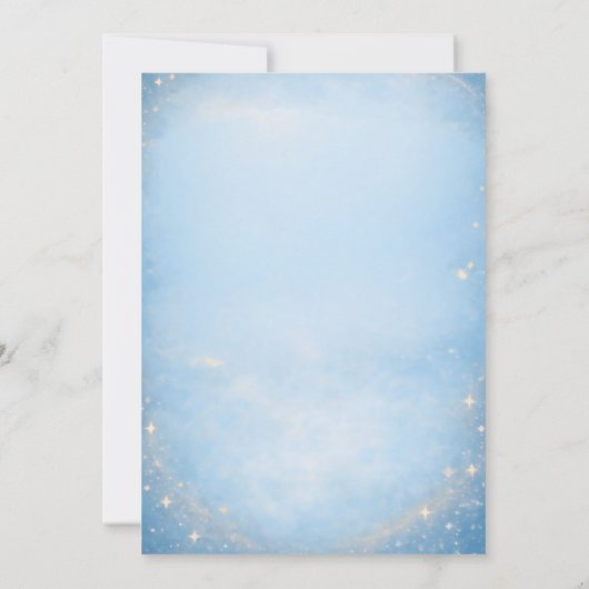 First Trip Around the Sun Space First Birthday Kaart (Achterkant)