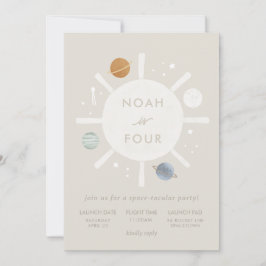 ‘First Trip’ Sun Space Kids Uitnodiging voor verja