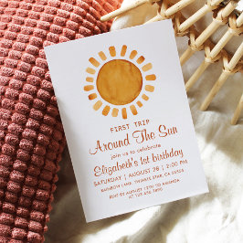 First Trip Sunshine Girl Birthday Kaart