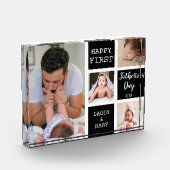 First Vaderdag Black 4 Photo Collage Block Fotoblokken (Links)