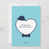 First Vaderdag Custom Photo Cool Hipster Dad Feestdagenkaart (Achterkant)