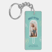 First Vaderdag Custom Photo Funny Cool Dad Sleutelhanger (Voorkant Links)