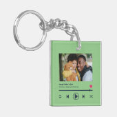 First Vaderdag Dad Custom Photo Music Player Sleutelhanger (Voorkant Links)