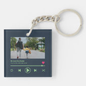 First Vaderdag Dad Custom Photo Music Player Sleutelhanger (Achterkant)