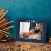 First Vaderdag Muted Blue Personalized Fotoplaat