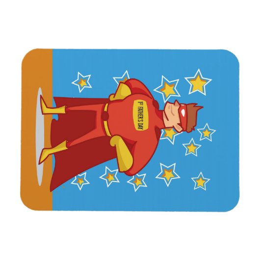 First Vaderdag Superheld Magneet (Horizontaal)