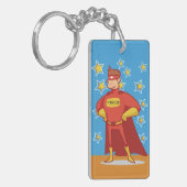 First Vaderdag Superheld Sleutelhanger (Voorkant Links)