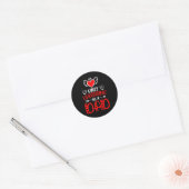 First Valentine As A Dad Heart New Father Valentin Ronde Sticker (Envelop)