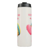 First Valentines Day Cute Bug Mug Thermosbeker (Voorkant)