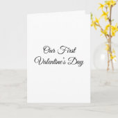 First Valentine's Day Together | Valentines Card Kaart (Gele Bloem)