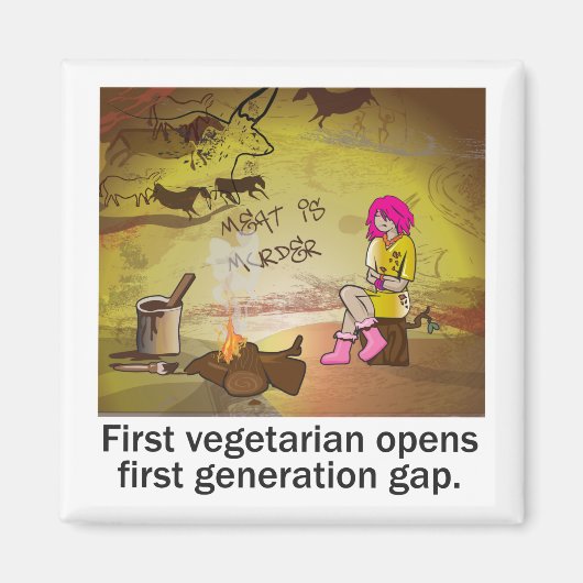 First Vegetarian Magnet (Voorkant)