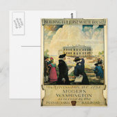 First White House Washington D.C. Briefkaart (Voorkant / Achterkant)