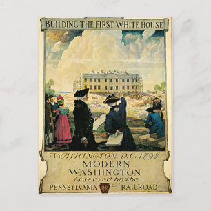 First White House Washington D.C. Briefkaart